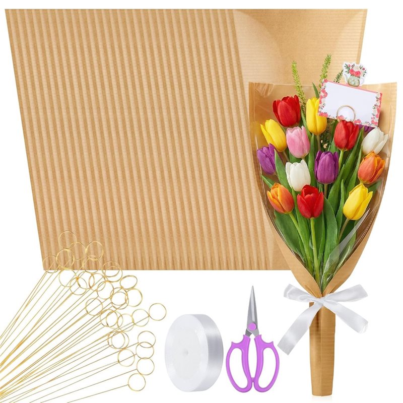 Florist Supply Ribbon - 【FITTING】플로리스트 포장 용품용 꽃무늬- 꽃 가방