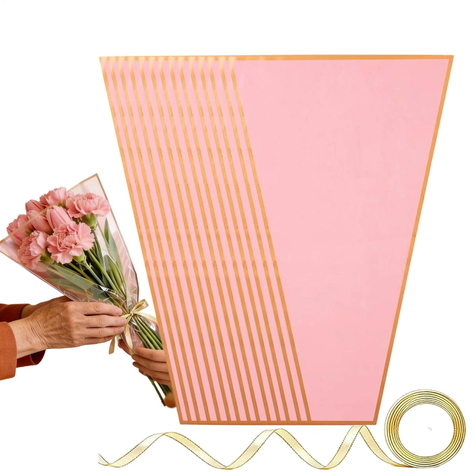 Florist Supply Ribbon - 꽃 포장 가방 50개 리본 포함