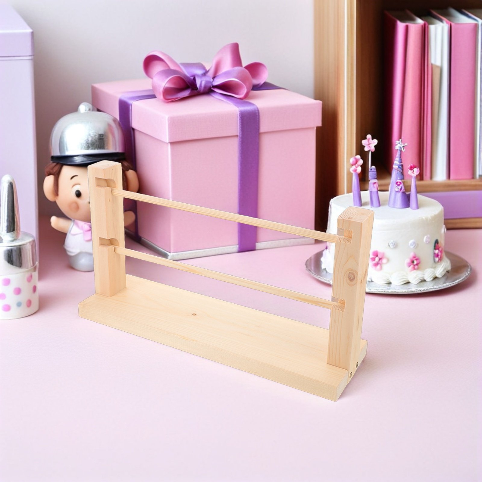 Florist Supply Ribbon - 나무 리본 정리대 2단 리본 스풀