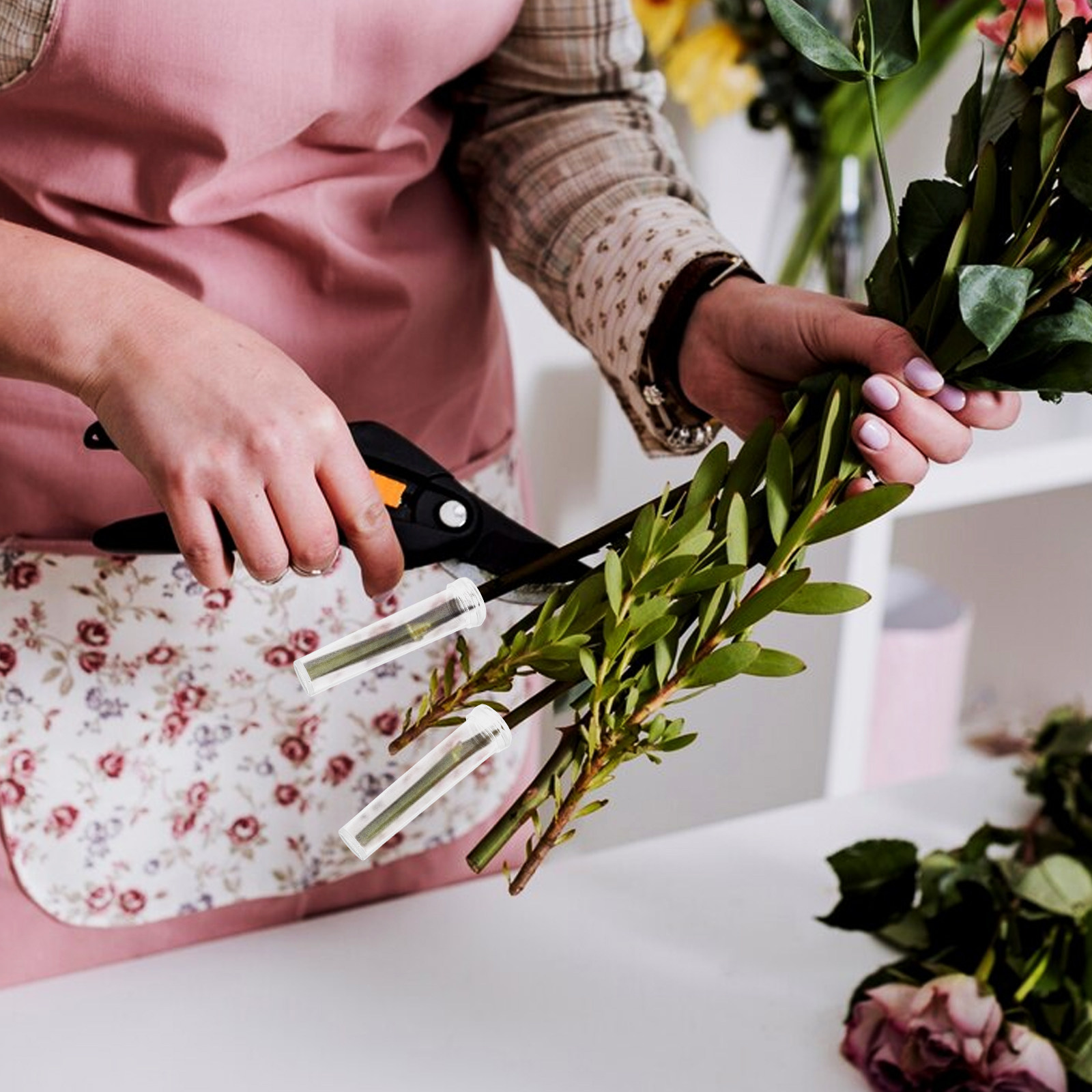 200Pcs 꽃 물 튜브 투명 플라스틱 영양 튜브 신선 - Anda Florist Supply 리뷰 및 가격