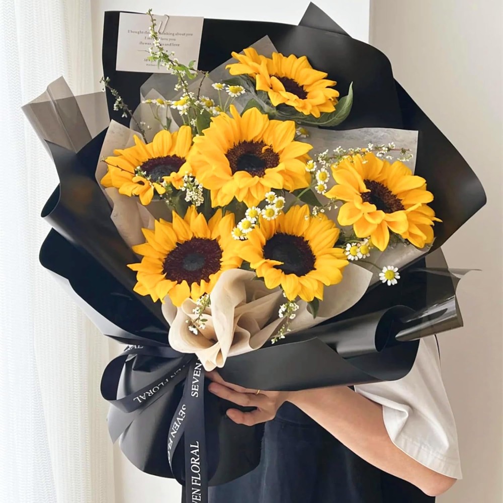 방수 반투명 한국 꽃무늬 포장지 20매 블랙 플라워 디 - Anda Florist Supply 리뷰 및 가격