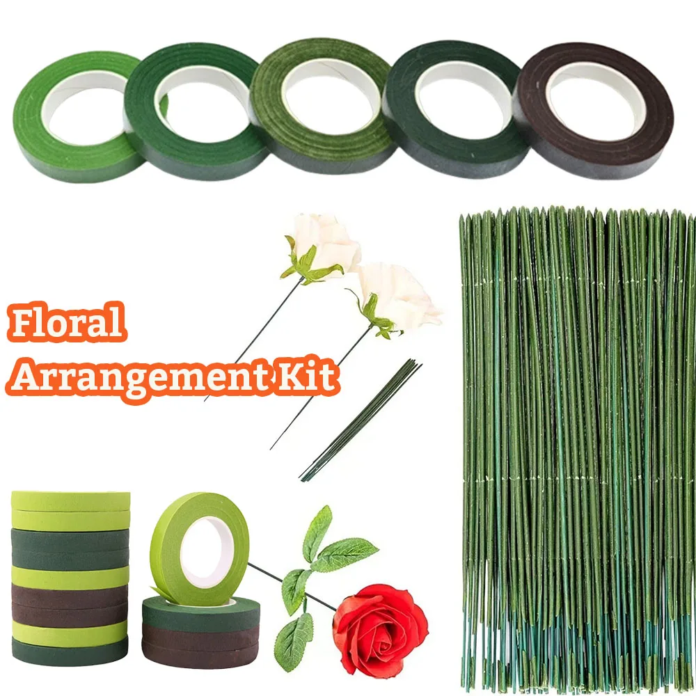 1-10pcs 꽃다발 꽃 줄기 테이프 녹색 자체 접착  - Anda Florist Supply 리뷰 및 가격