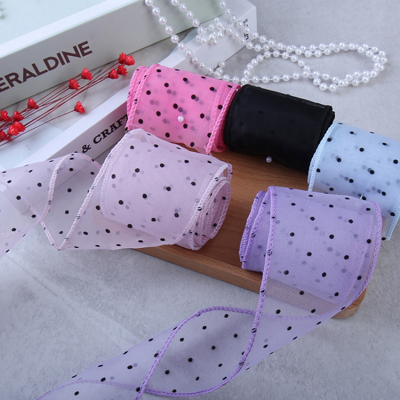 50 야드 거즈 도트 장식 재료 꽃다발 스트랩 선물 포 - Florist Supply Ribbon 리뷰 및 가격