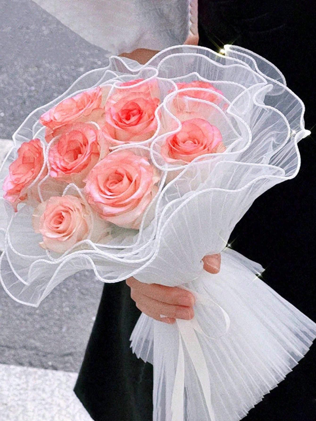 4야드 인조 진주 테두리 꽃 포장 메쉬 종이, 꽃다발  - Anda Florist Supply 리뷰 및 가격