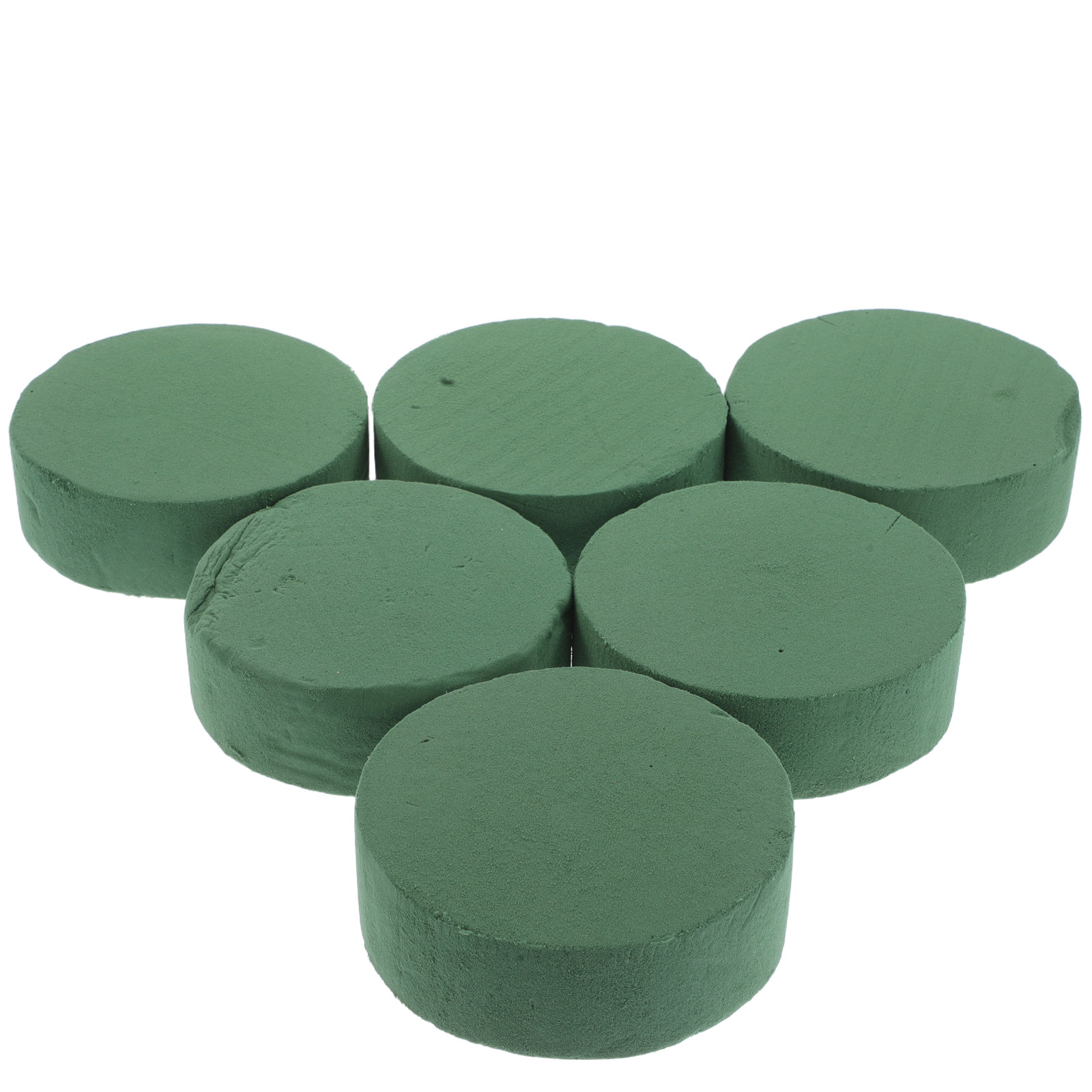 6개입 원형 플로랄 폼 블록 4.5인치 그린 수분 공급 - Anda Florist Supply 리뷰 및 가격