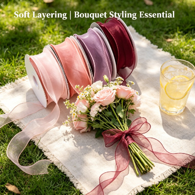 10야드 피쉬테일 원사 리본, 꽃 포장 재료, 꽃다발  - Florist Supply Ribbon 리뷰 및 가격
